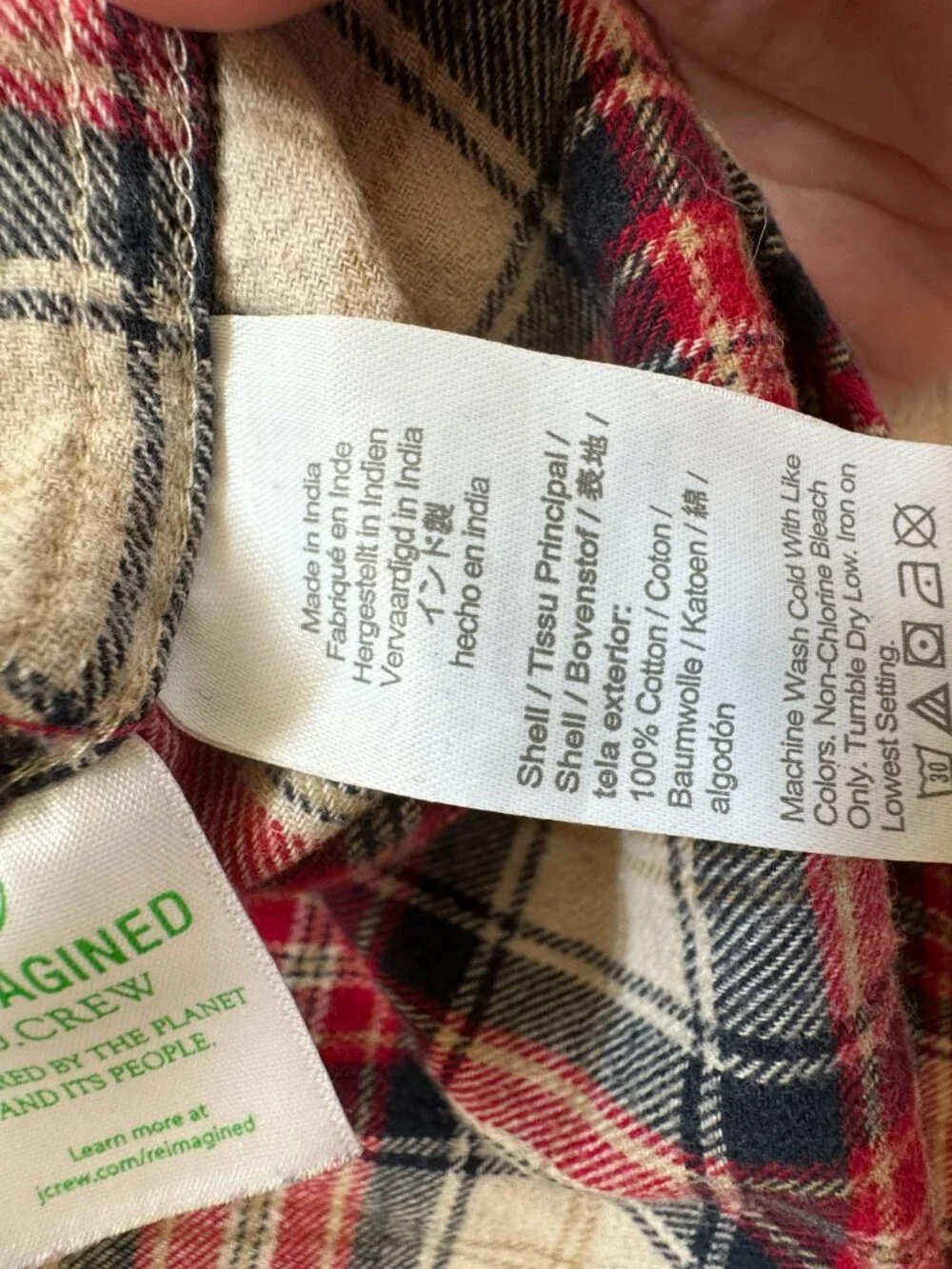 J. Crew Men's Size L Flannel Button Down